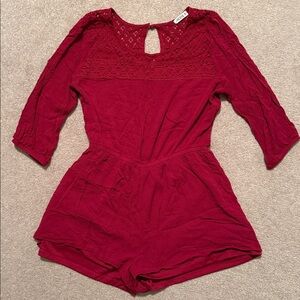 Ardene Linen & Lace Romper
